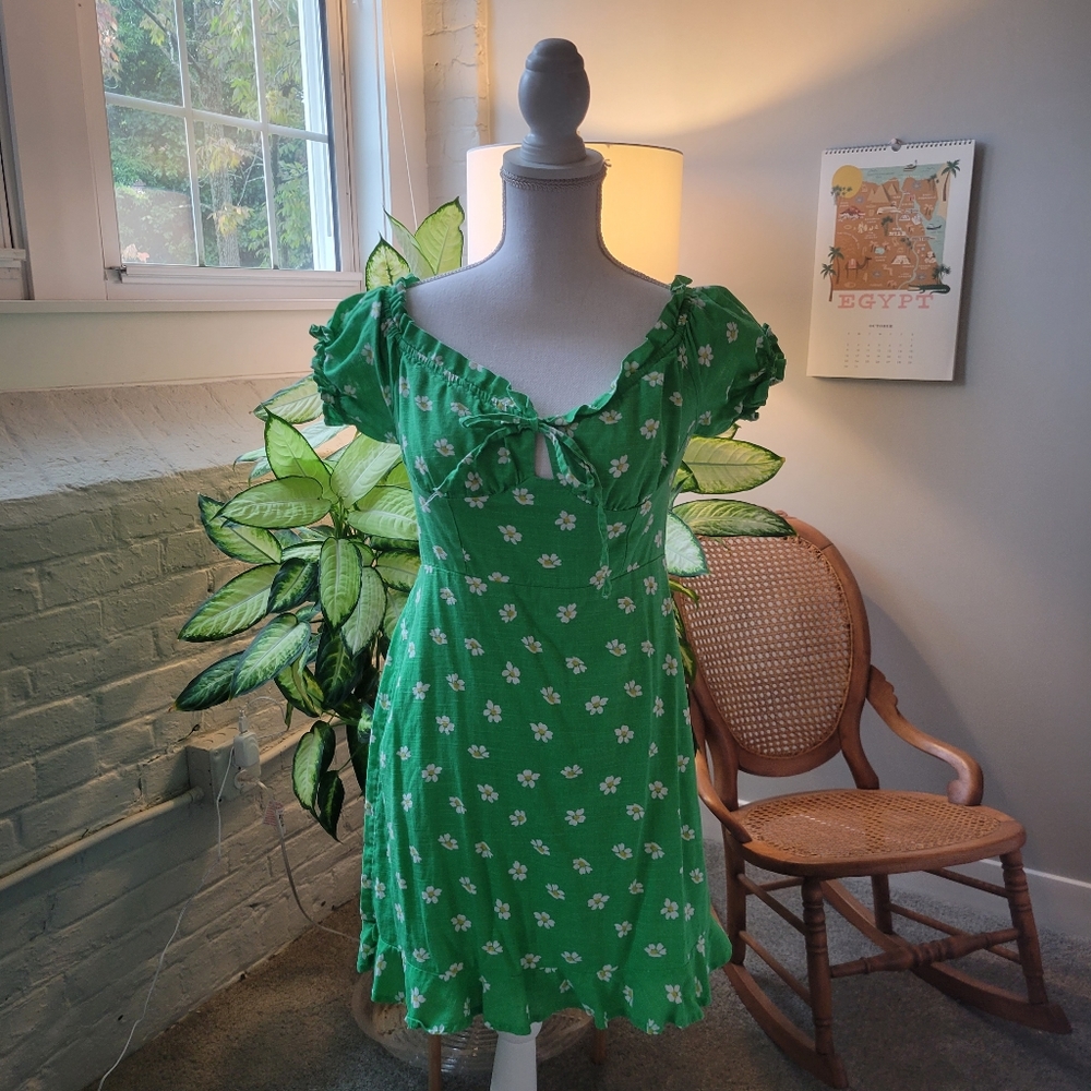Urban Outfitters floral bardot dress